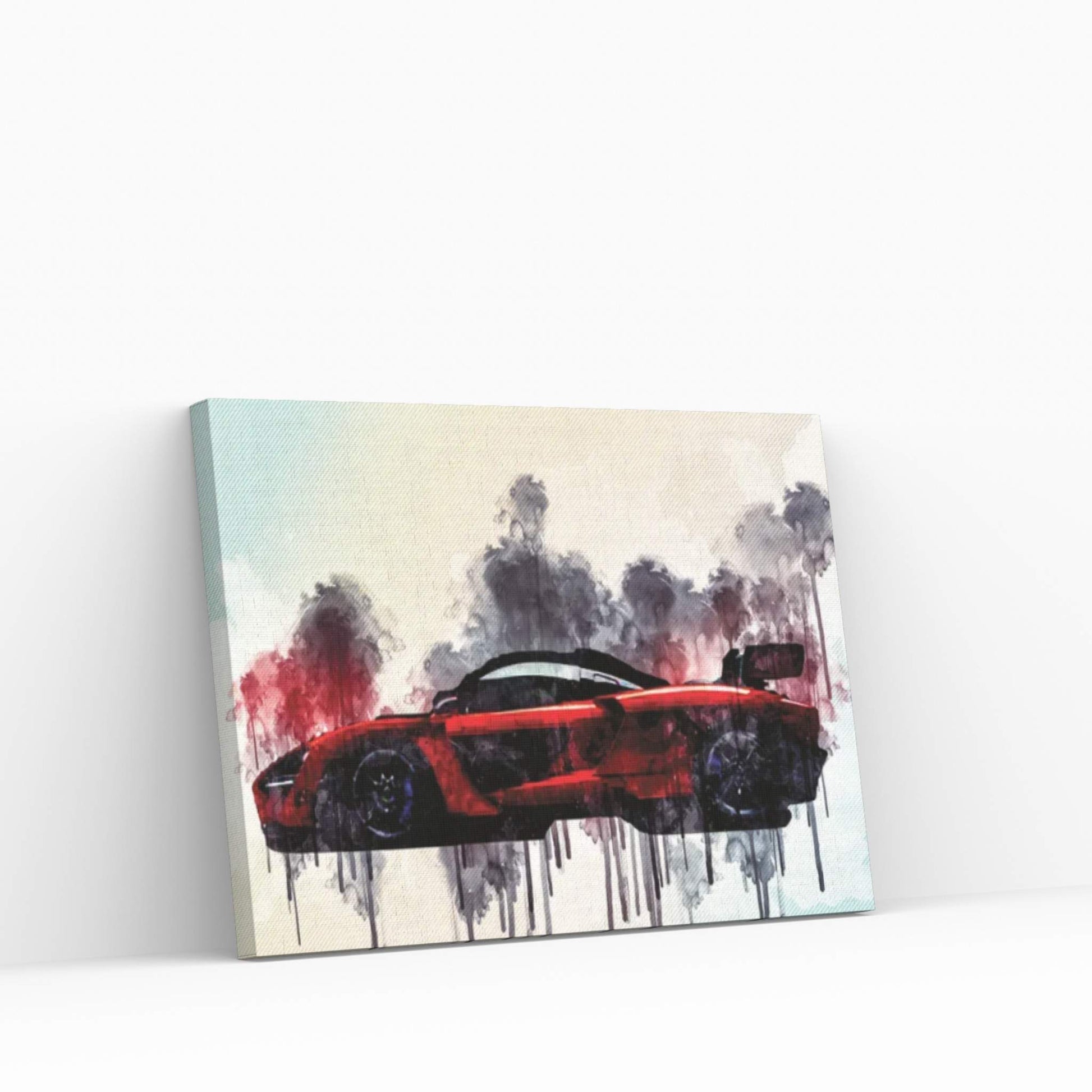 Mclaren Senna 2019 Side View New Supercar Hypercar Red Sports Canvas Wall Art - Y Canvas