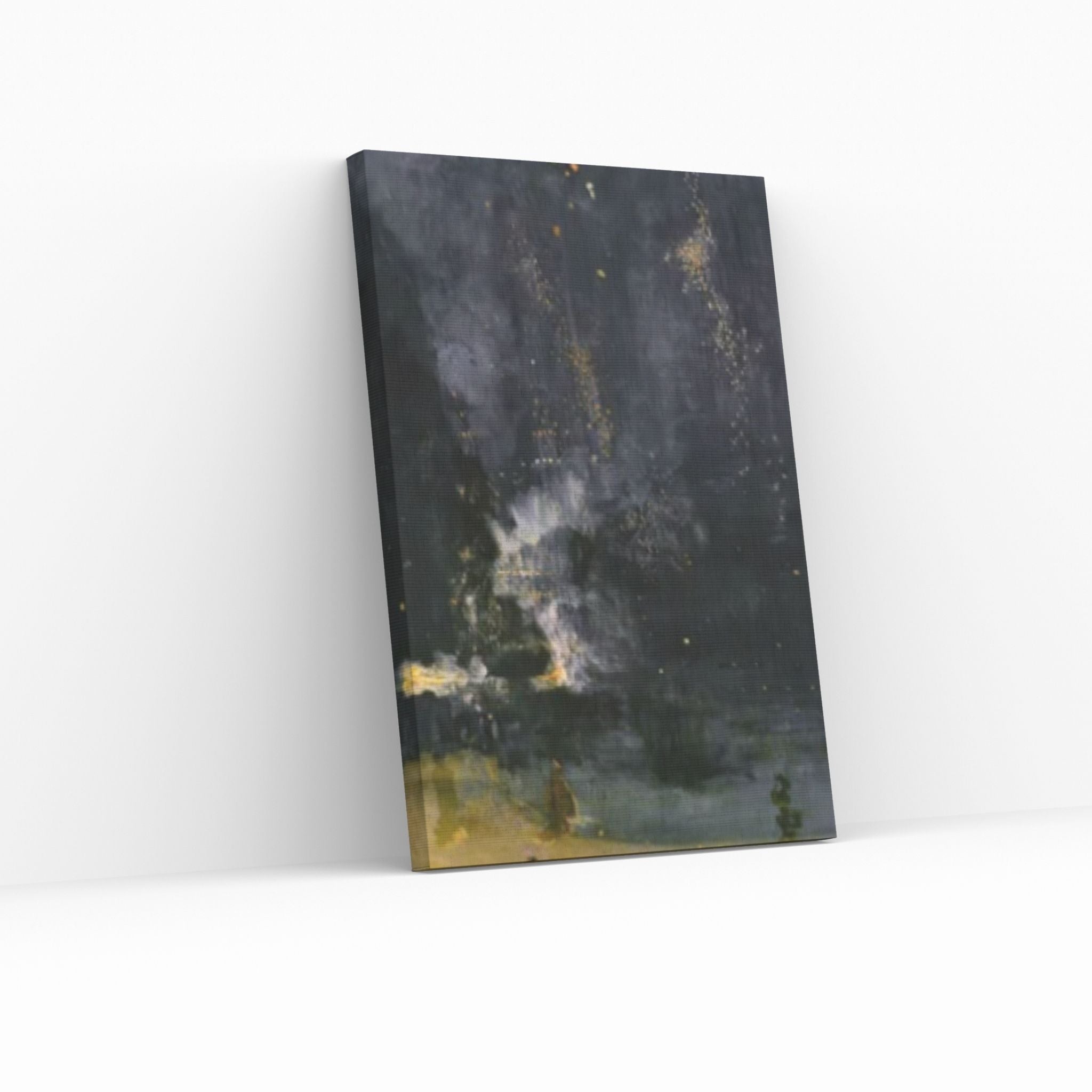 James McNeill Whistler : Nocturne in Black and Gold – The Falling Rocket Canvas Wall Art Print Poster - Y Canvas