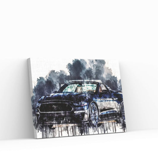 2018 Ford Mustang GT Canvas Wall Art - Y Canvas