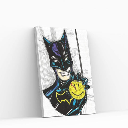 Angry Batman Canvas Wall Art - Y Canvas