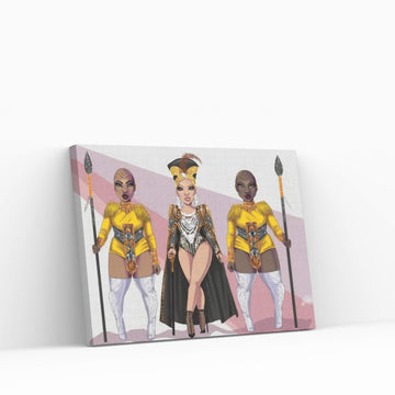 Bey-Kanda Canvas Wall Art - Y Canvas