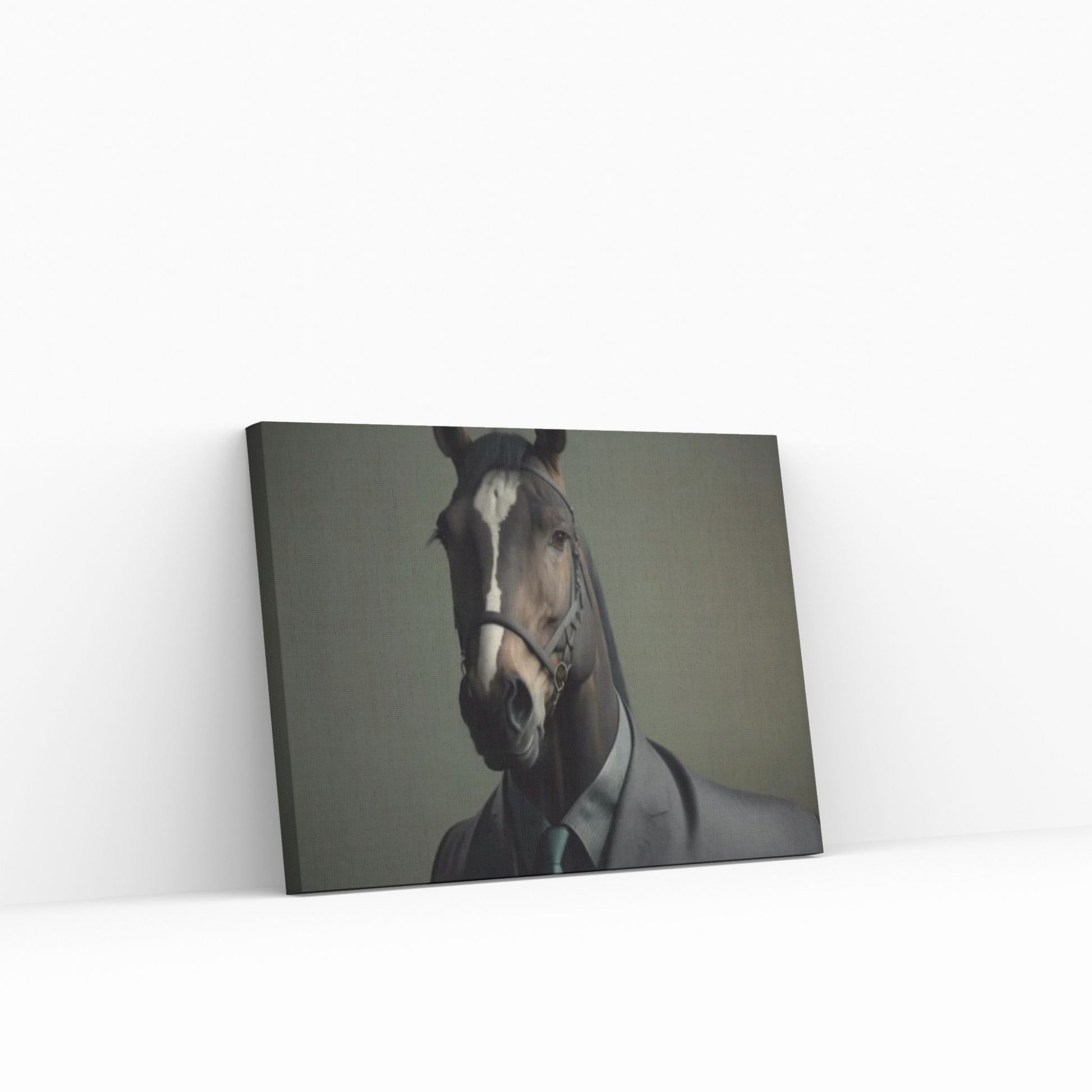 Large Black Horse Print Poster Canvas Art, Animal Art, Animal Painting Horse Canvas Wall Art - Y Canvas