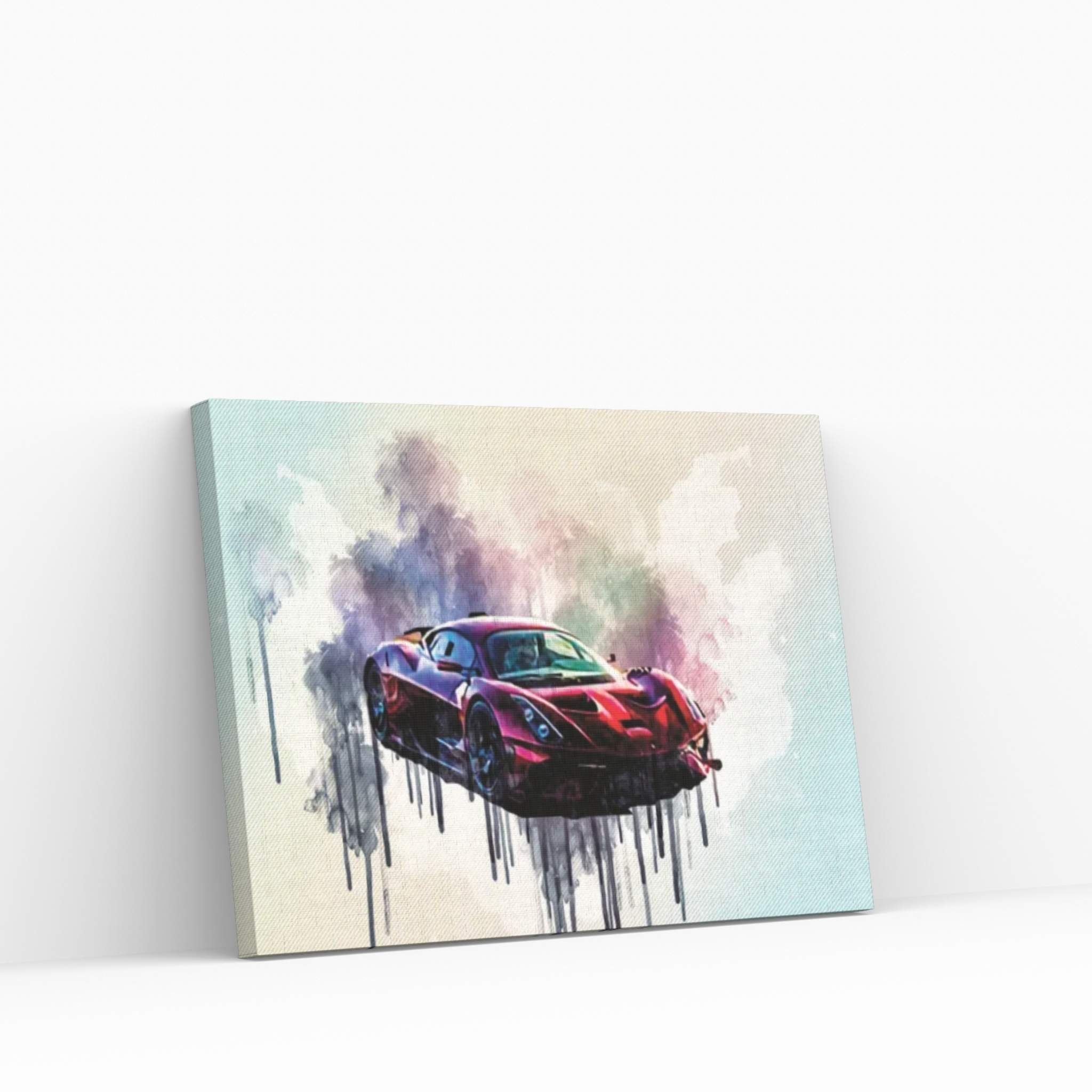 Brabham Bt62 2021 Hypercar Front View New Red Bt62 New Hypercars Supercars Canvas Wall Art - Y Canvas