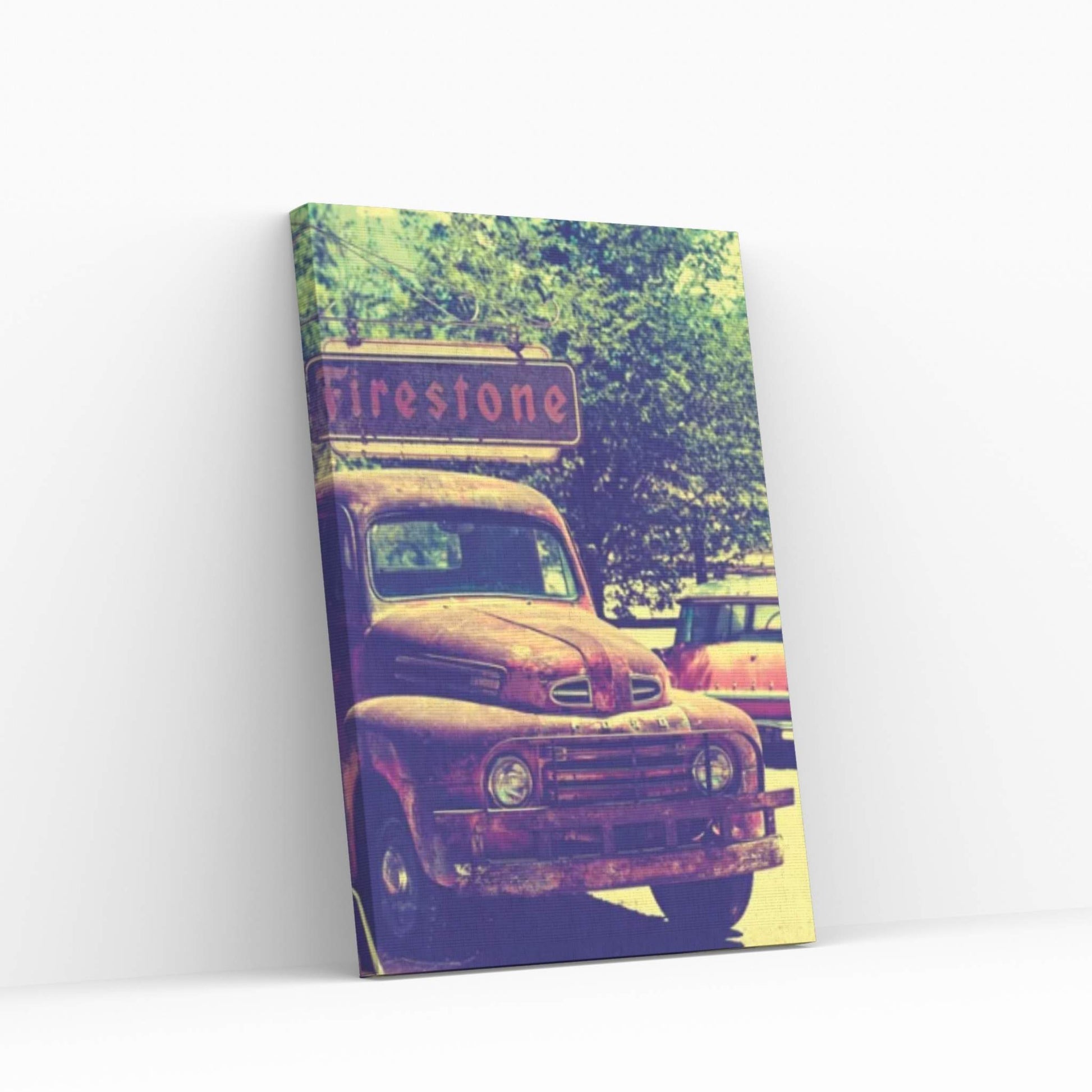 Classic Ford Truck Canvas Wall Art - Y Canvas