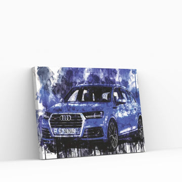 2017 Audi SQ7 TDI Canvas Wall Art - Y Canvas