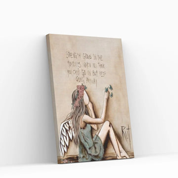 Strength Grows Canvas Wall Art - Y Canvas