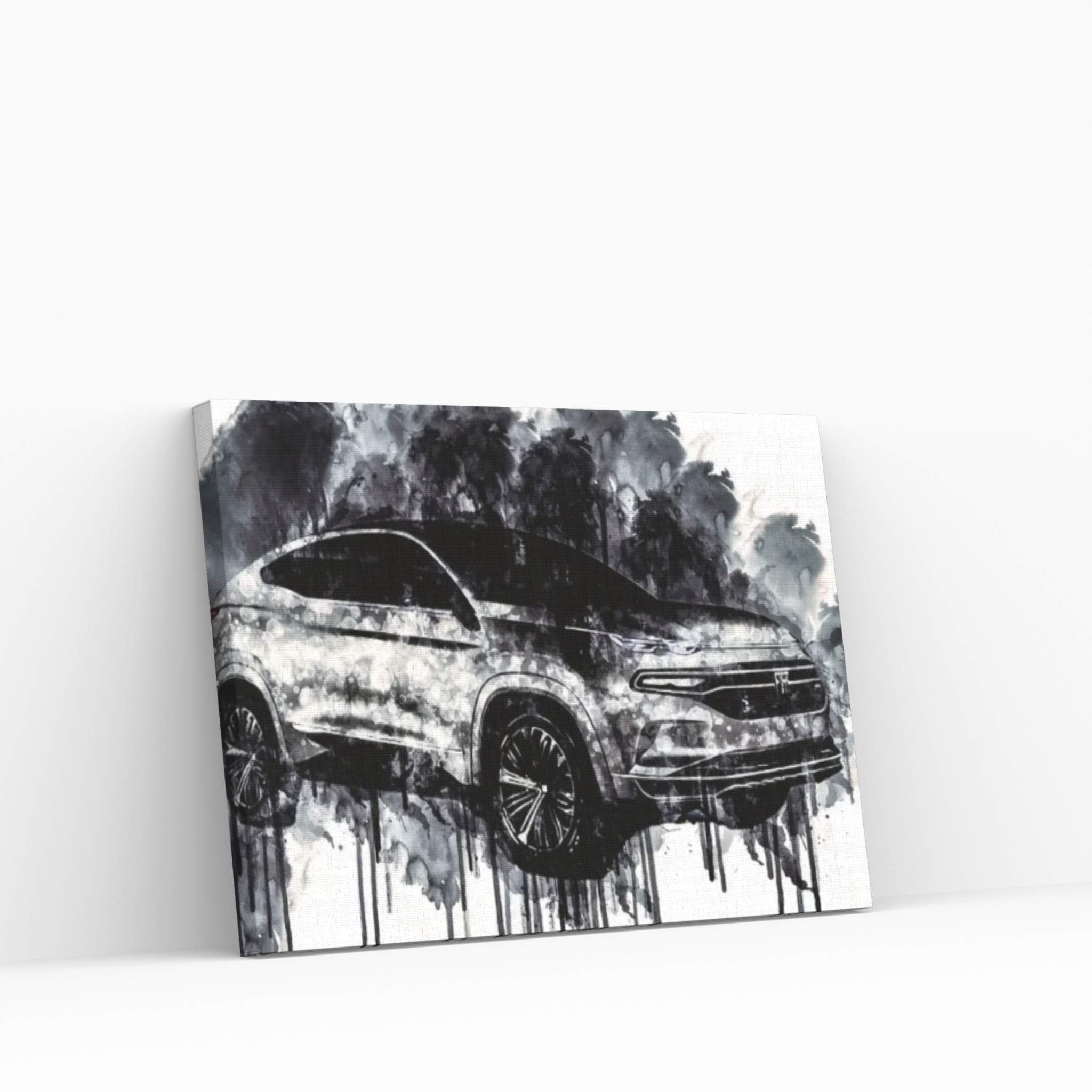 2018 Fiat Fastback SUV Vehicle CDXCVII Canvas Wall Art - Y Canvas