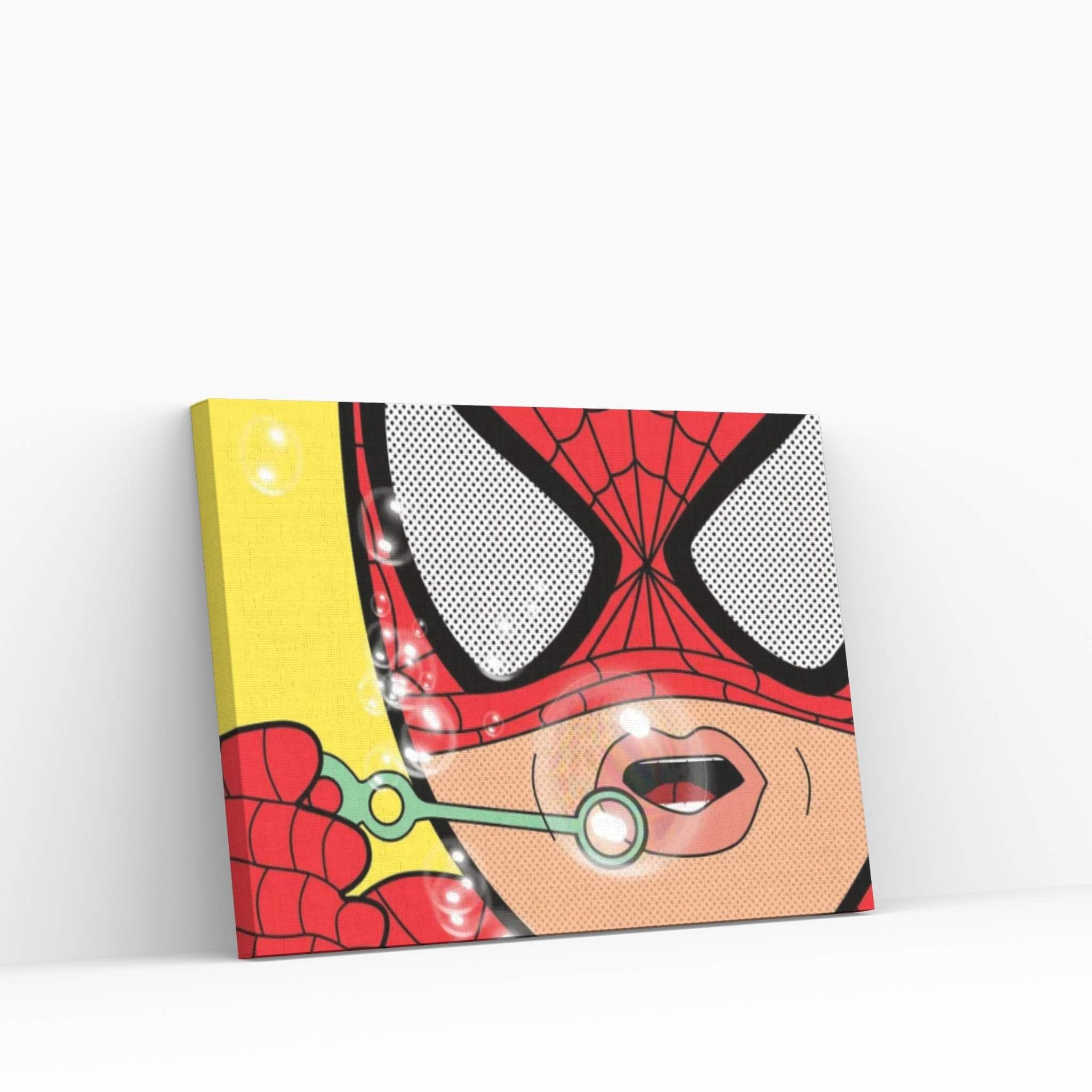 Spidey Bubbles Canvas Wall Art - Y Canvas