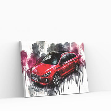 2017 Hyundai i30 Tourer Canvas Wall Art - Y Canvas