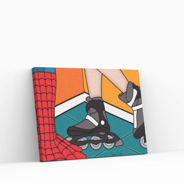 Spidey Skate Canvas Wall Art - Y Canvas