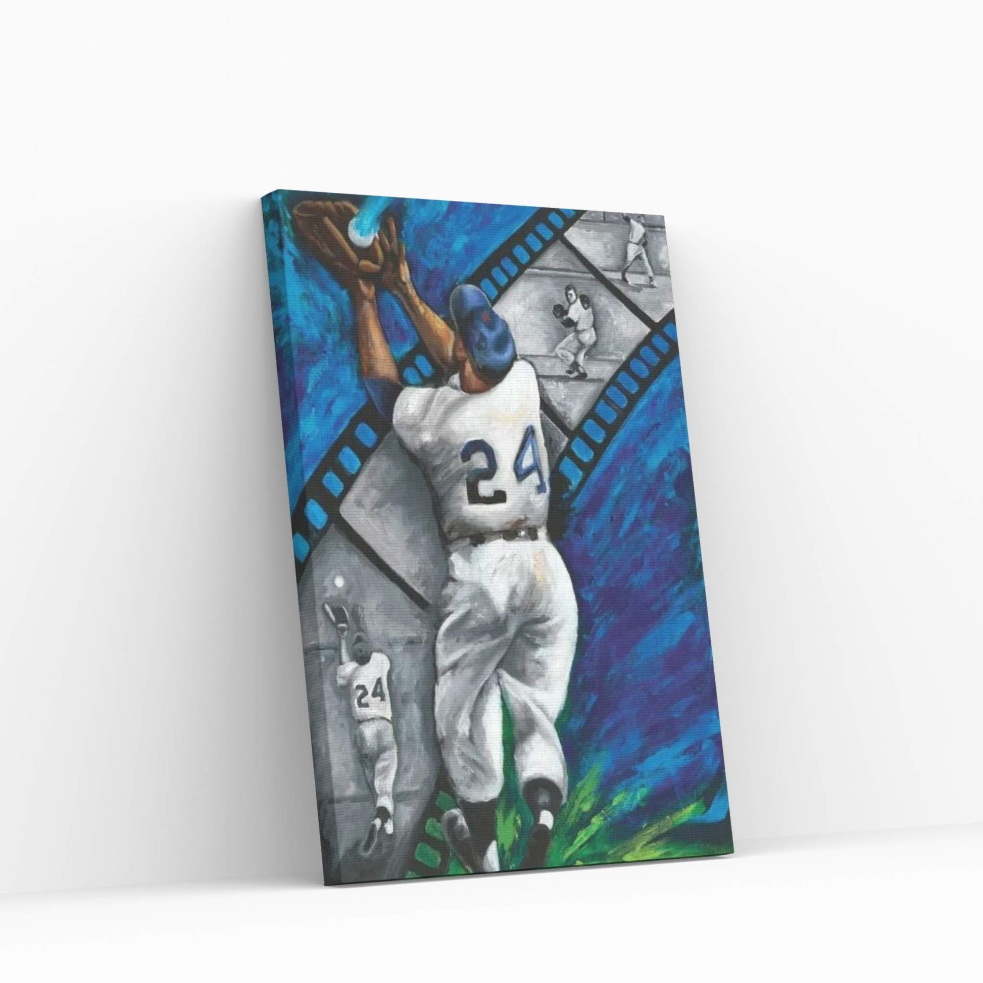 The Catch (Willie Mays) Canvas Wall Art - Y Canvas