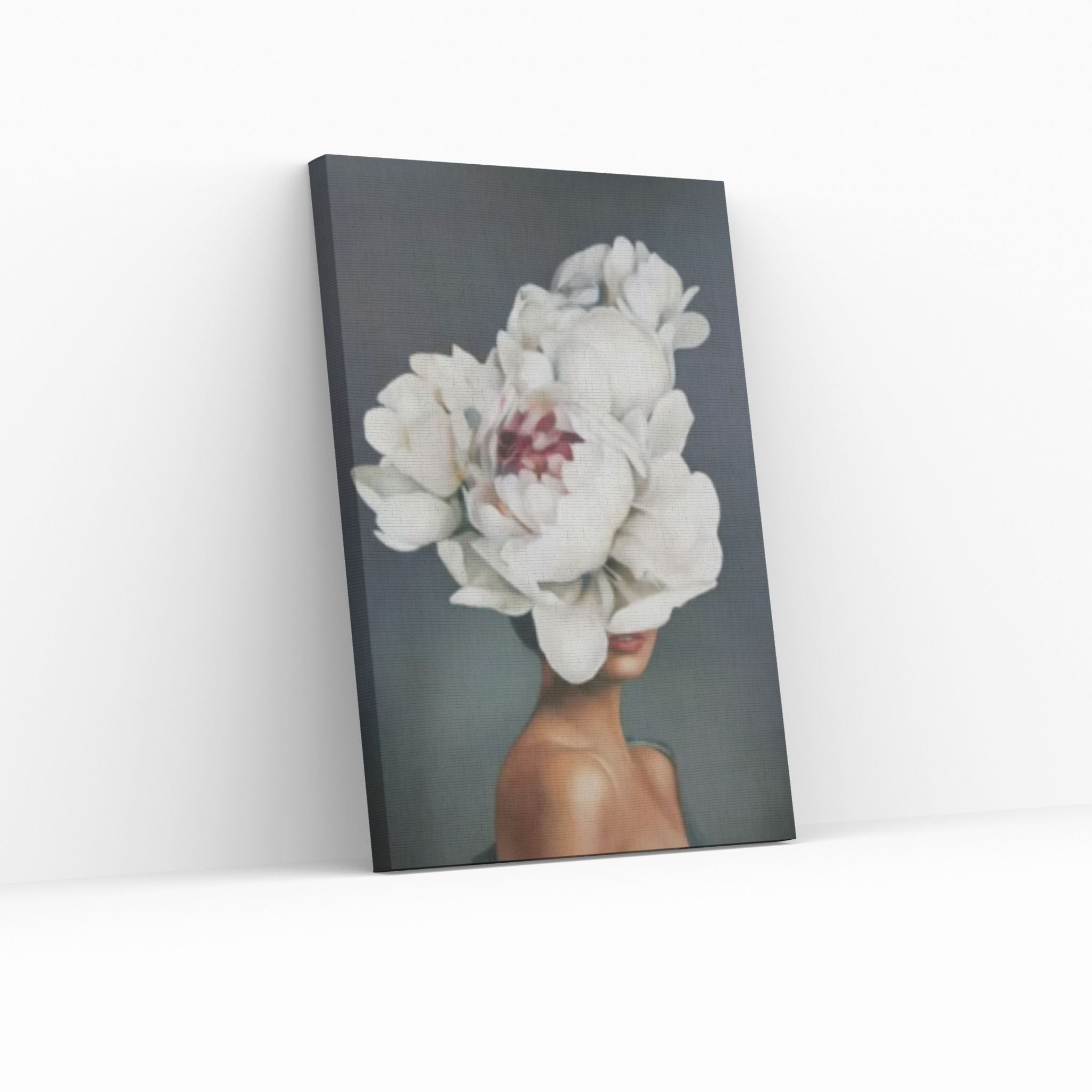 Floral Female Head Canvas Art, Heavenly Perfection Canvas, Roses and Woman, Woman Floral Art - Y Canvas