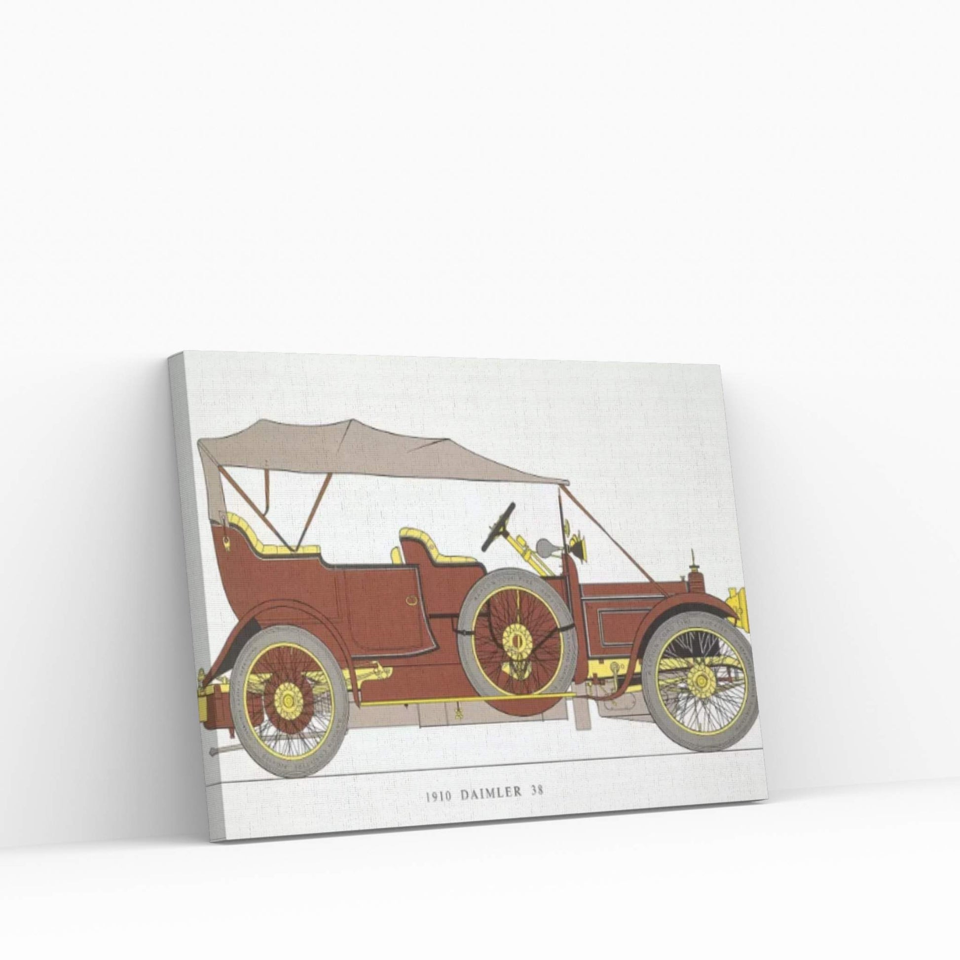 Auto: Daimler 38 Hp, 1910 Canvas Wall Art - Y Canvas