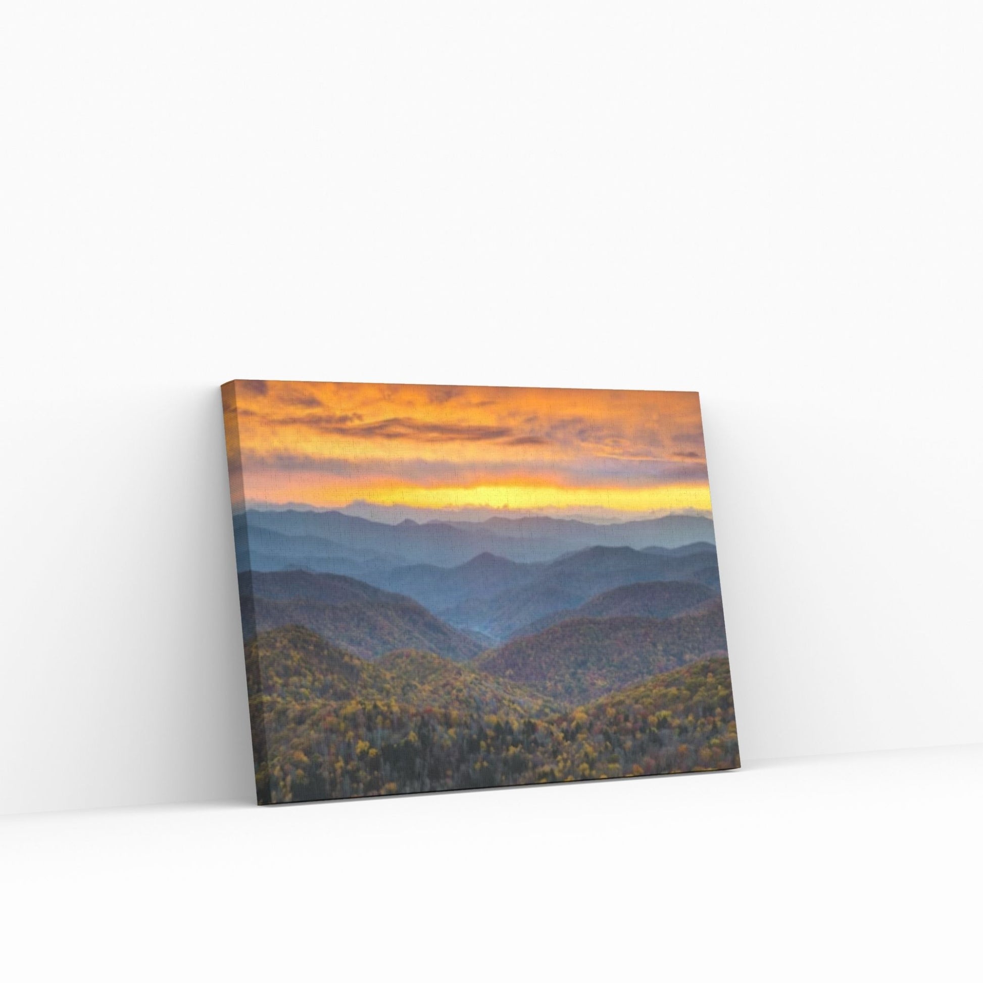 Blue Ridge Parkway Mountains Canvas Wall Art, North Carolina Print Wall Art - Y Canvas