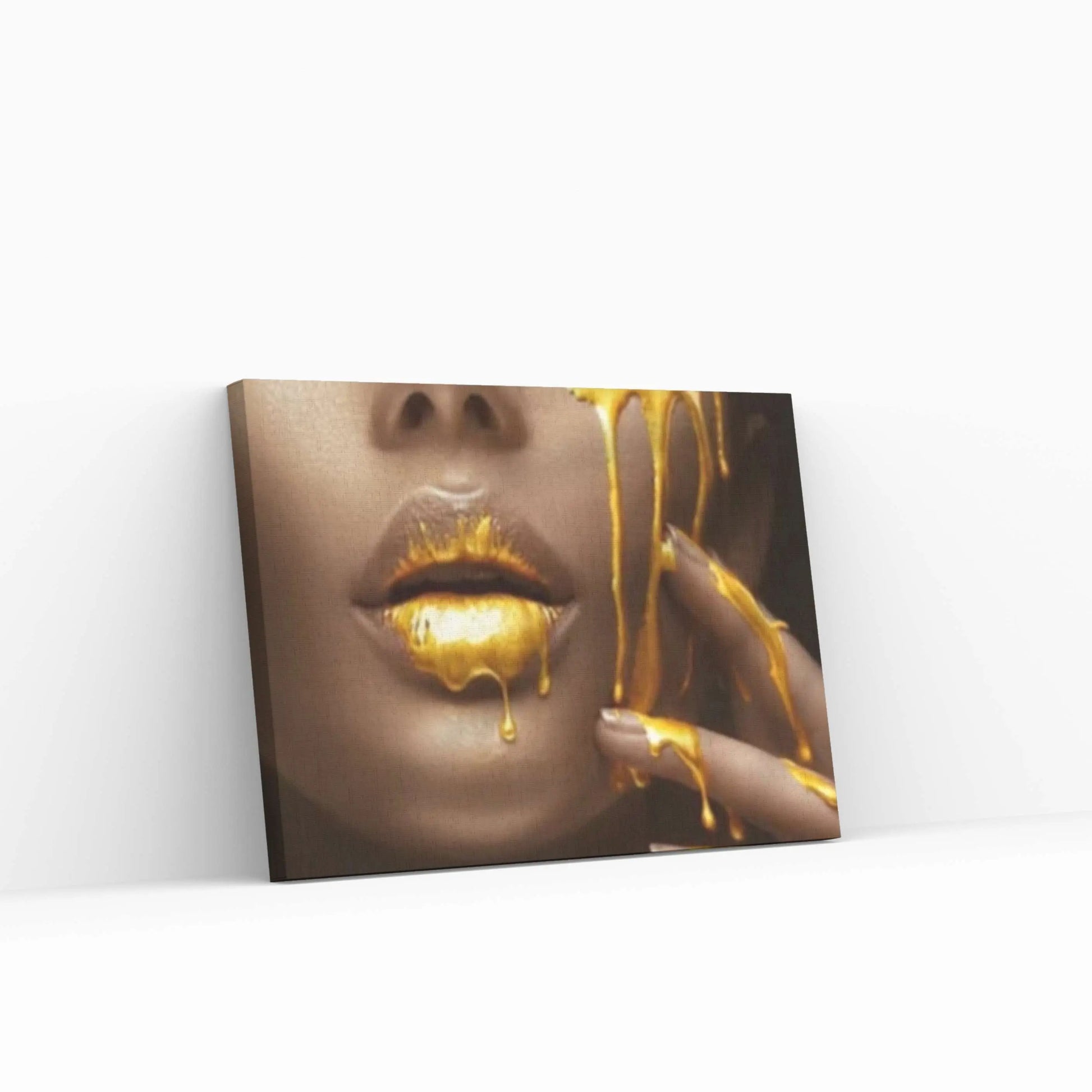 African Art Wall Canvas Decor, Gold Wall Art, African Woman Wall Art - Y Canvas