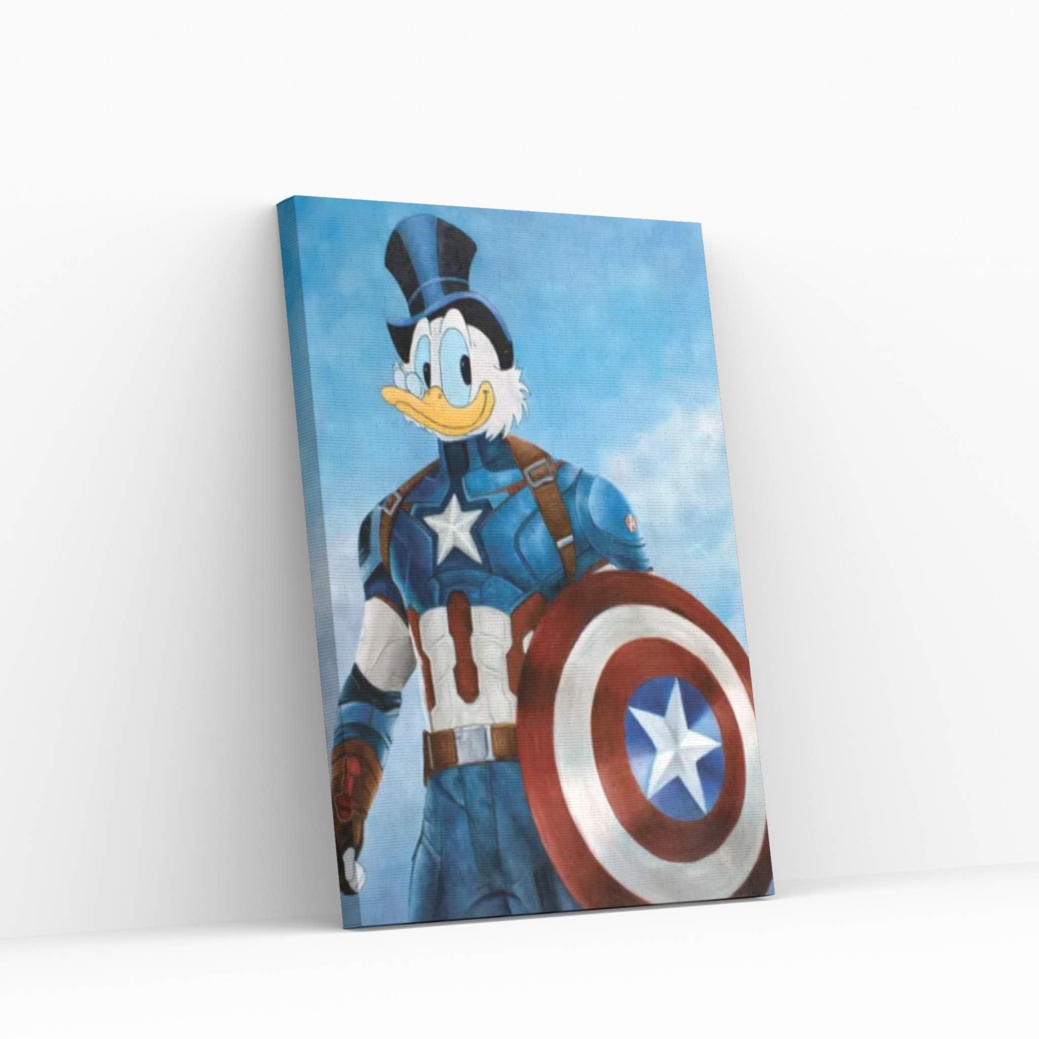 Captain Scrooge McDuck Canvas Wall Art - Y Canvas