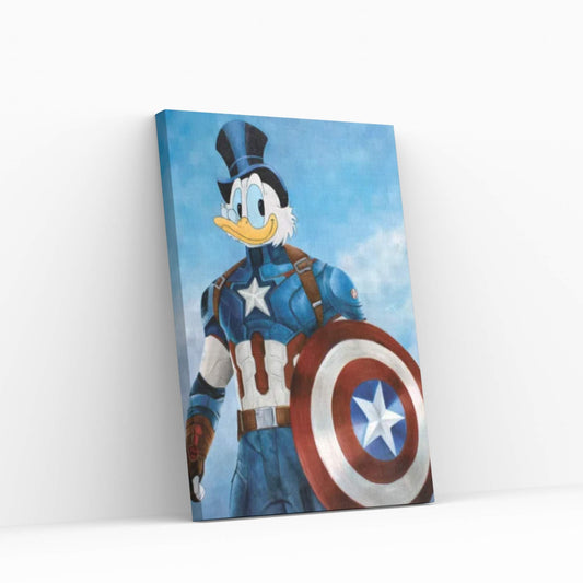 Captain Scrooge McDuck Canvas Wall Art - Y Canvas