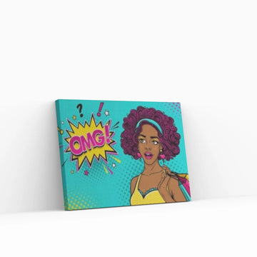 Pop Art Woman Wall Art, Comic Pop Art, Retro Comic - Y Canvas