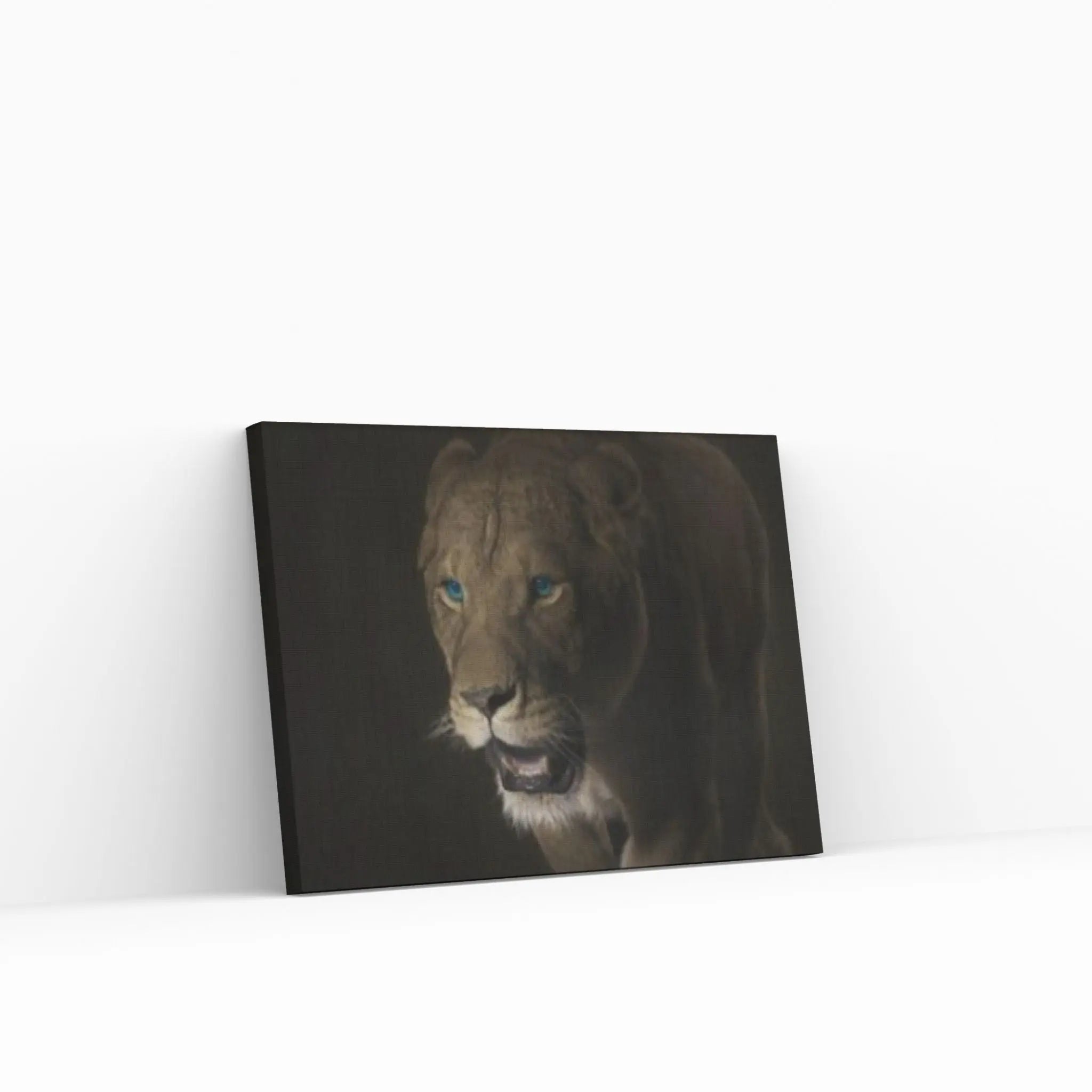 Blue-eyed lioness Lion Canvas Wall Art Animal Wall Art, Canvas Wall Art,Animal wall art decor Large lion art - Y Canvas