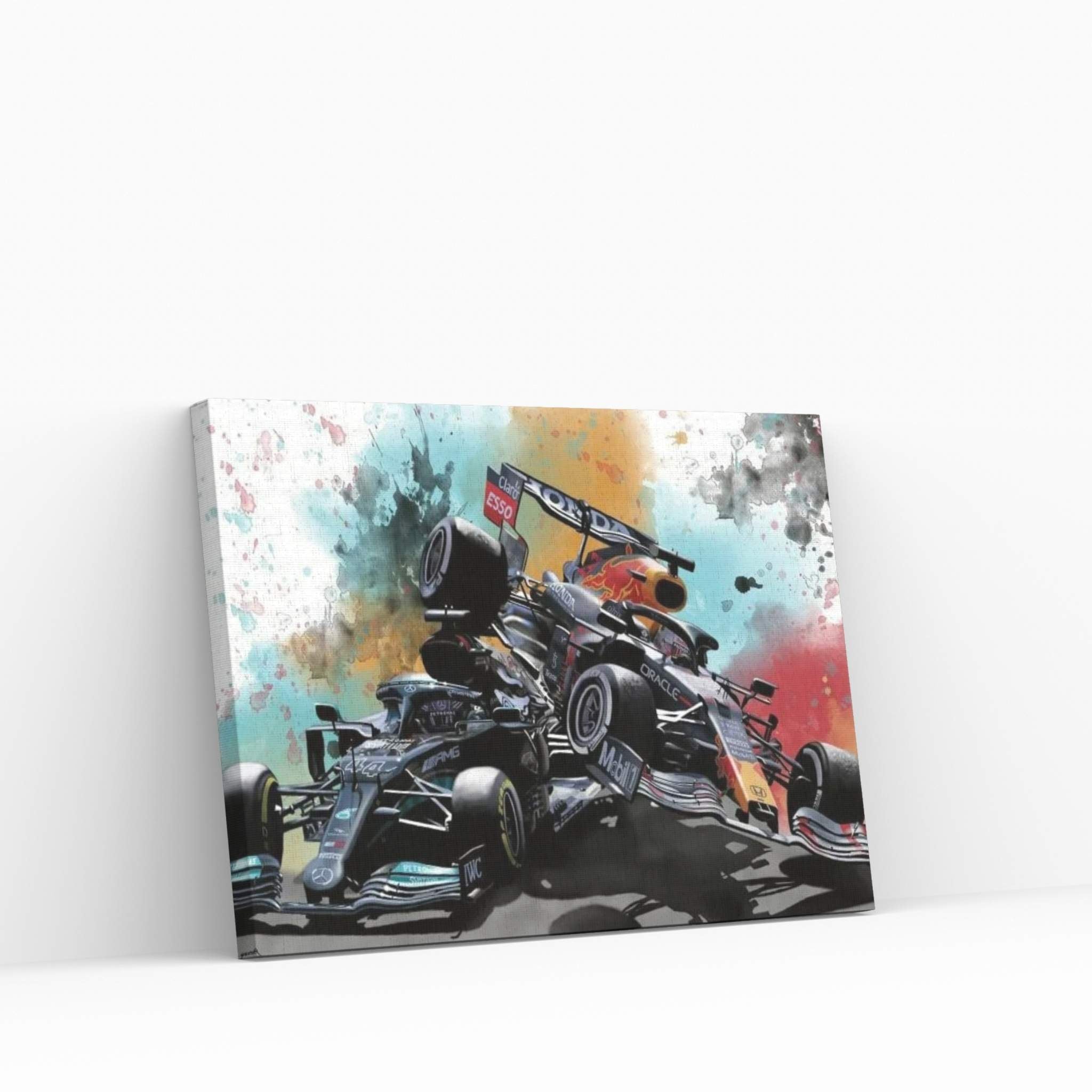 Verstappen Vs Hamilton Canvas Wall Art - Y Canvas