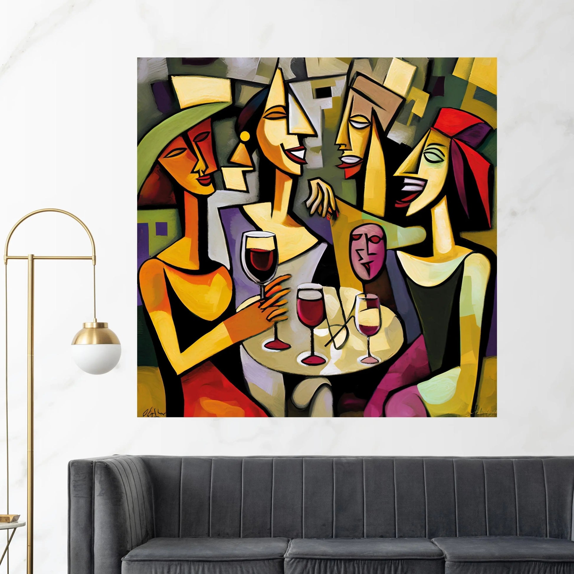 Picasso Style Printing Wall Art ,Canvas Modern Wall Art - Y Canvas