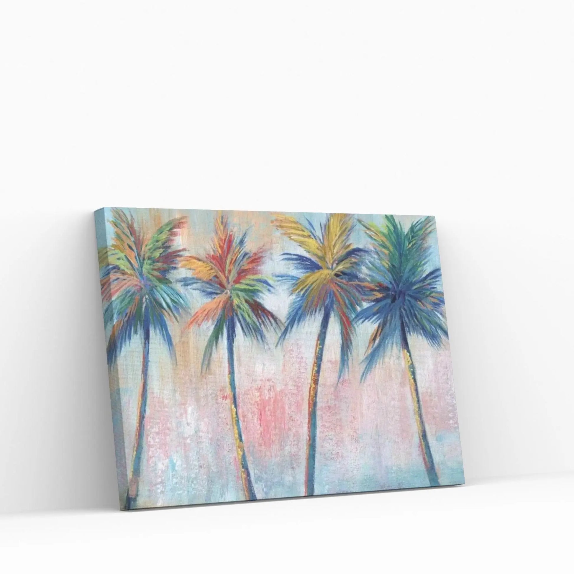 Color Pop Palms Canvas Wall Art - Y Canvas