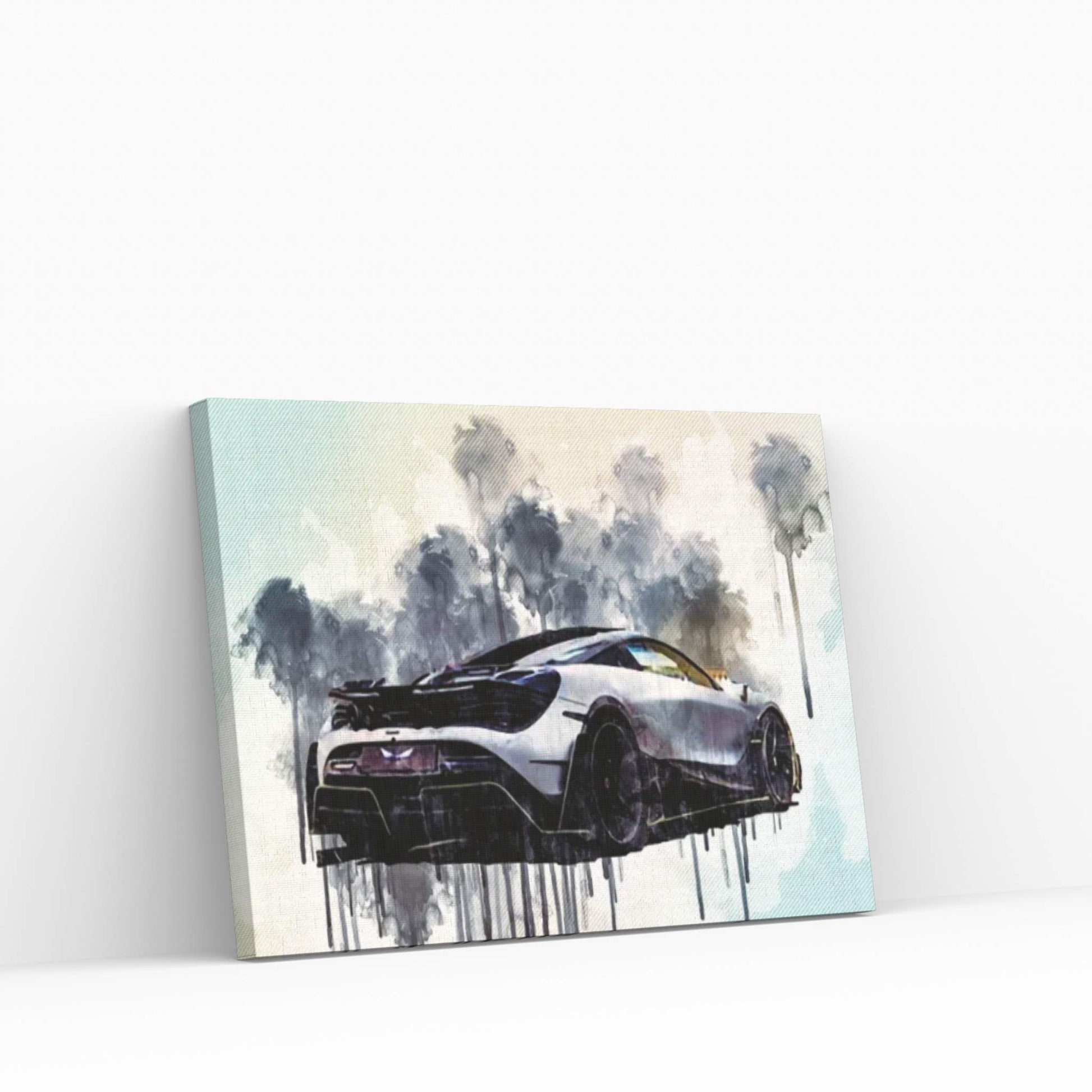 Mclaren 720S Mansory First Edition Hypercar Rear View Exterior Tuning 720S British Sports Cars Canvas Wall Art - Y Canvas