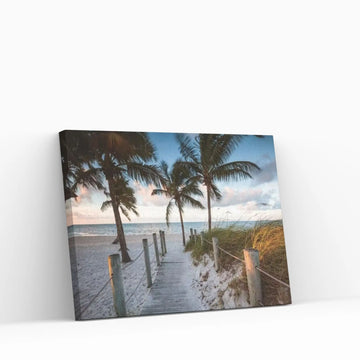 Beach Sunrise, Key West I Canvas Wall Art - Y Canvas