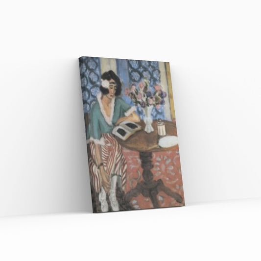 Henri Matisse Woman Reading 1894 Canvas Wall Art Poster, Henri Matisse Woman Print Canvas Art - Y Canvas