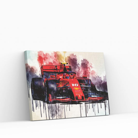 Charles Leclerc Ferrari Sf90 German Gp 2019 F1 Cars Raceway Formula 1 Scuderia Ferrari Canvas Wall Art - Y Canvas