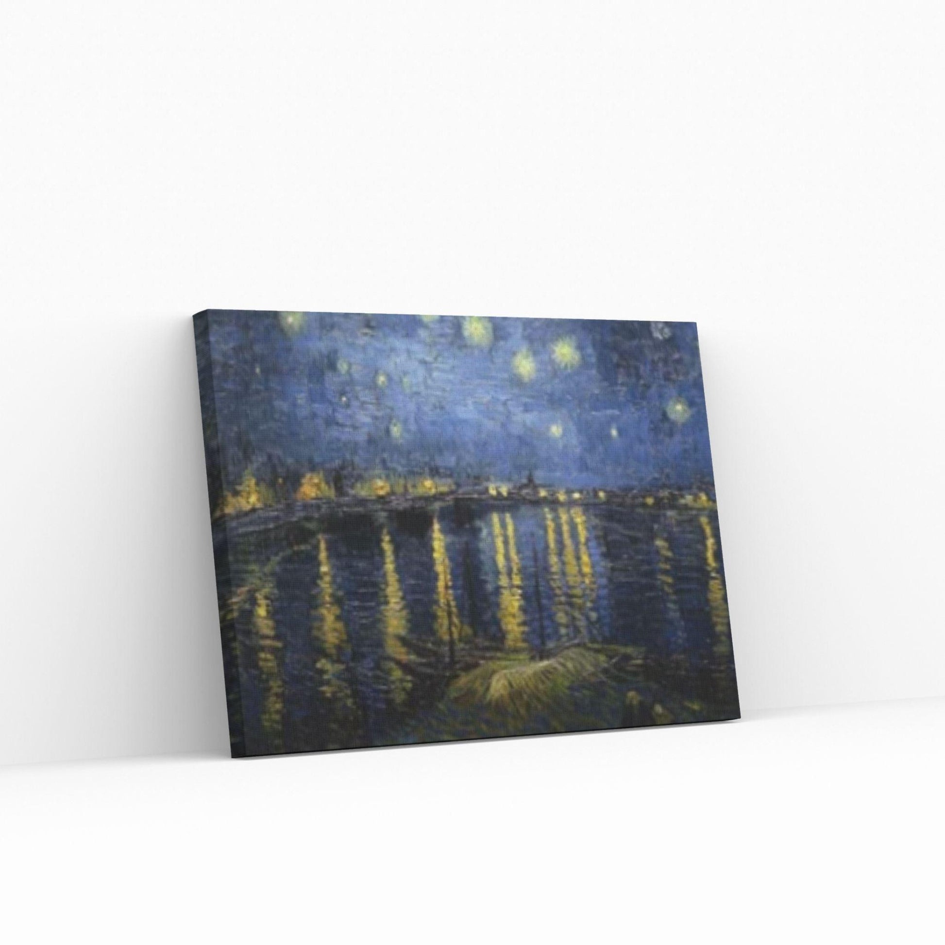 Vincent Van Gogh Wall Canvas Art Canvas, The Rhone Art Poster Starry Night Over - Y Canvas