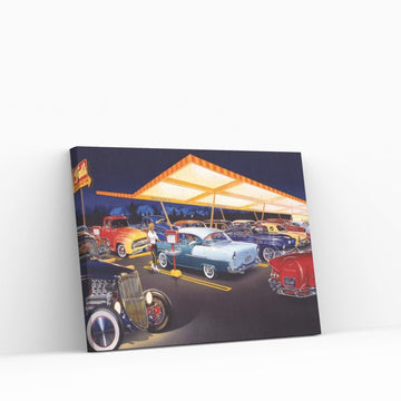 Ted's Drive-In Canvas Wall Art - Y Canvas