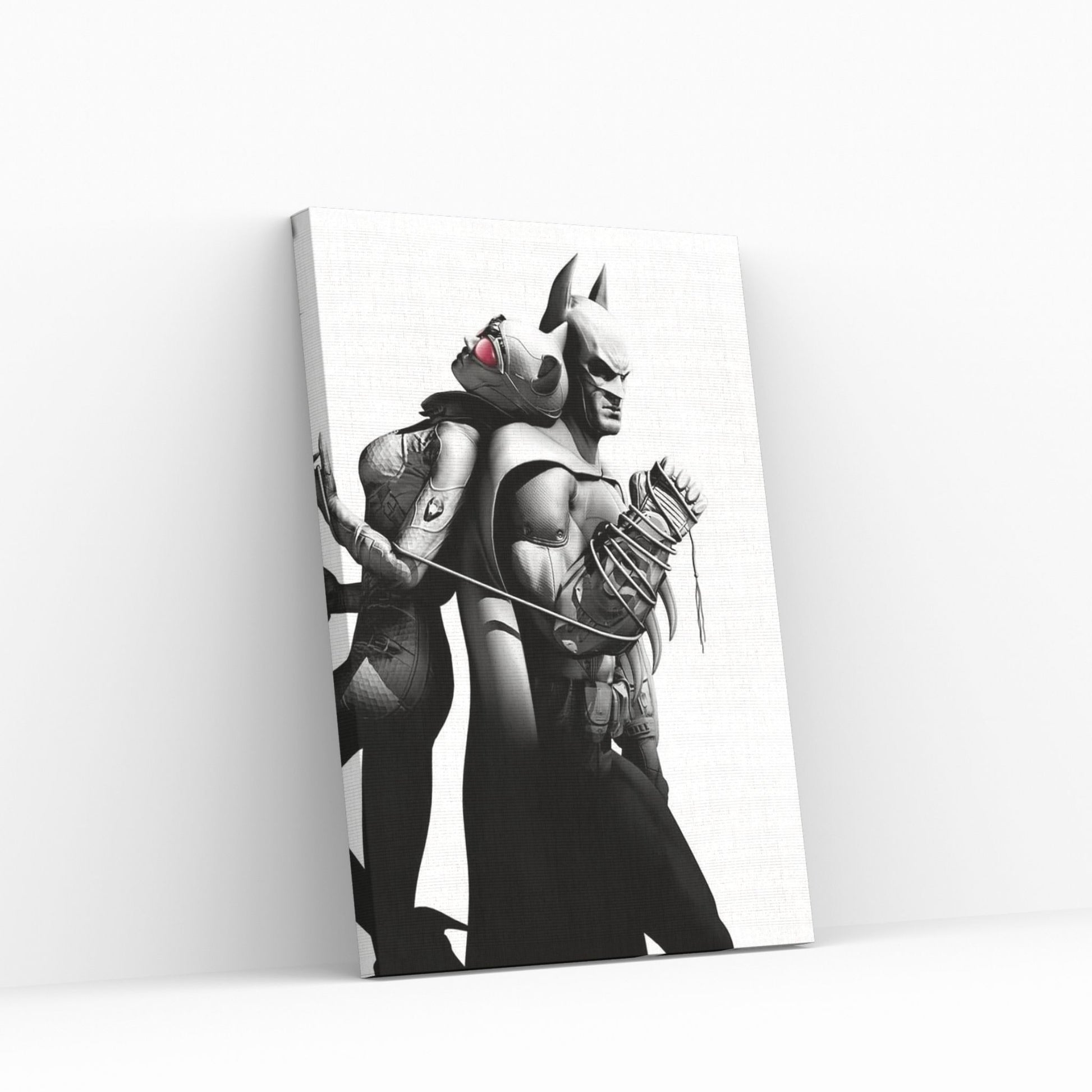 Catwoman and Batman Canvas Wall Art - Y Canvas