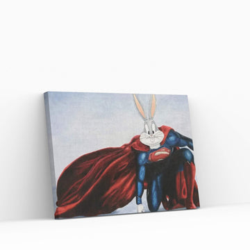 Bunny Of Steel Canvas Wall Art - Y Canvas