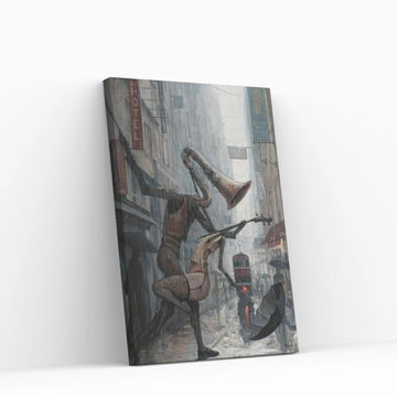 Life Is A Dance In The Rain Canvas Wall Art - Y Canvas