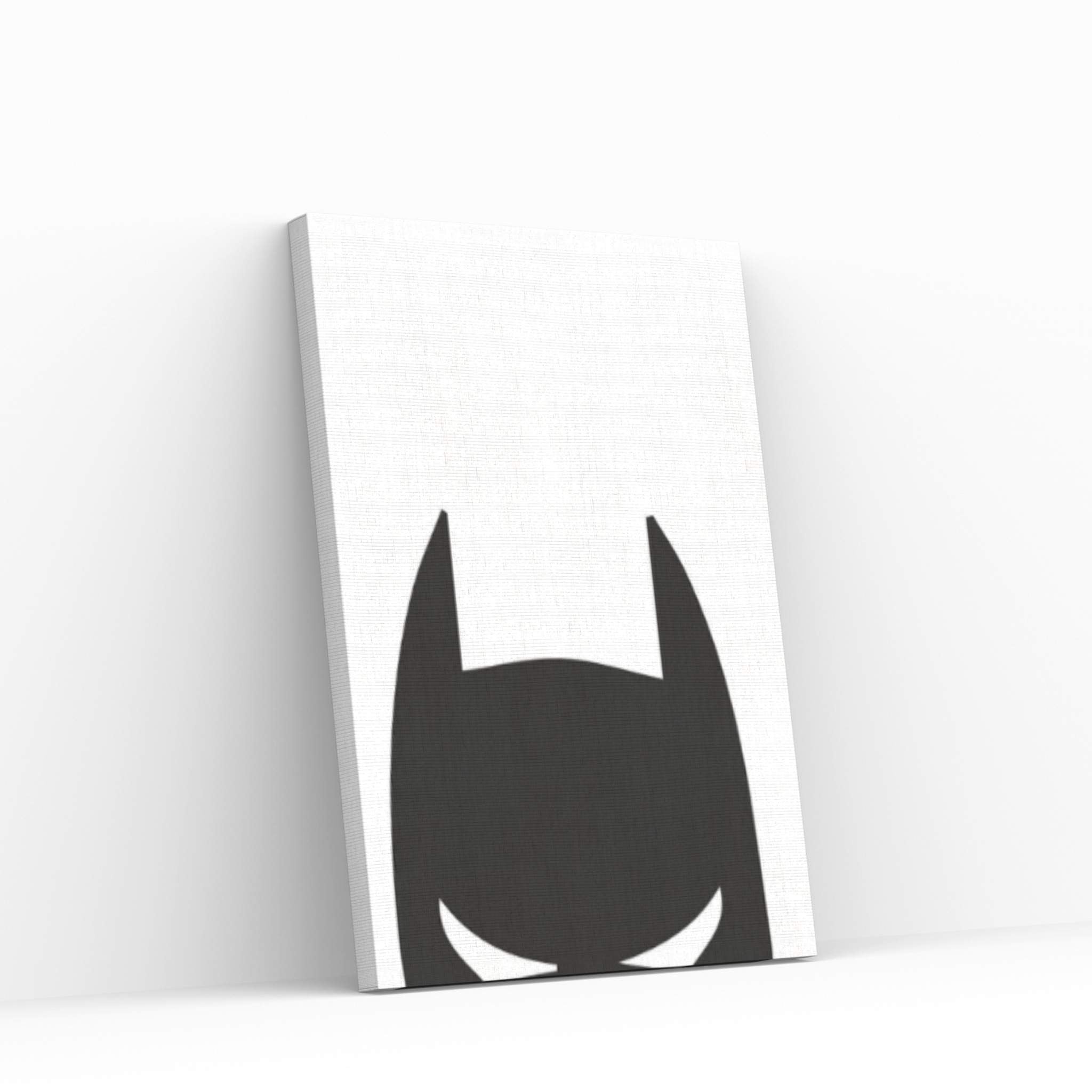 Batman Head Canvas Wall Art - Y Canvas