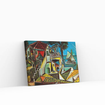 Picasso Mediterranean Landscape Masterpiece Wall Art, Cubism, Surrealism - Y Canvas