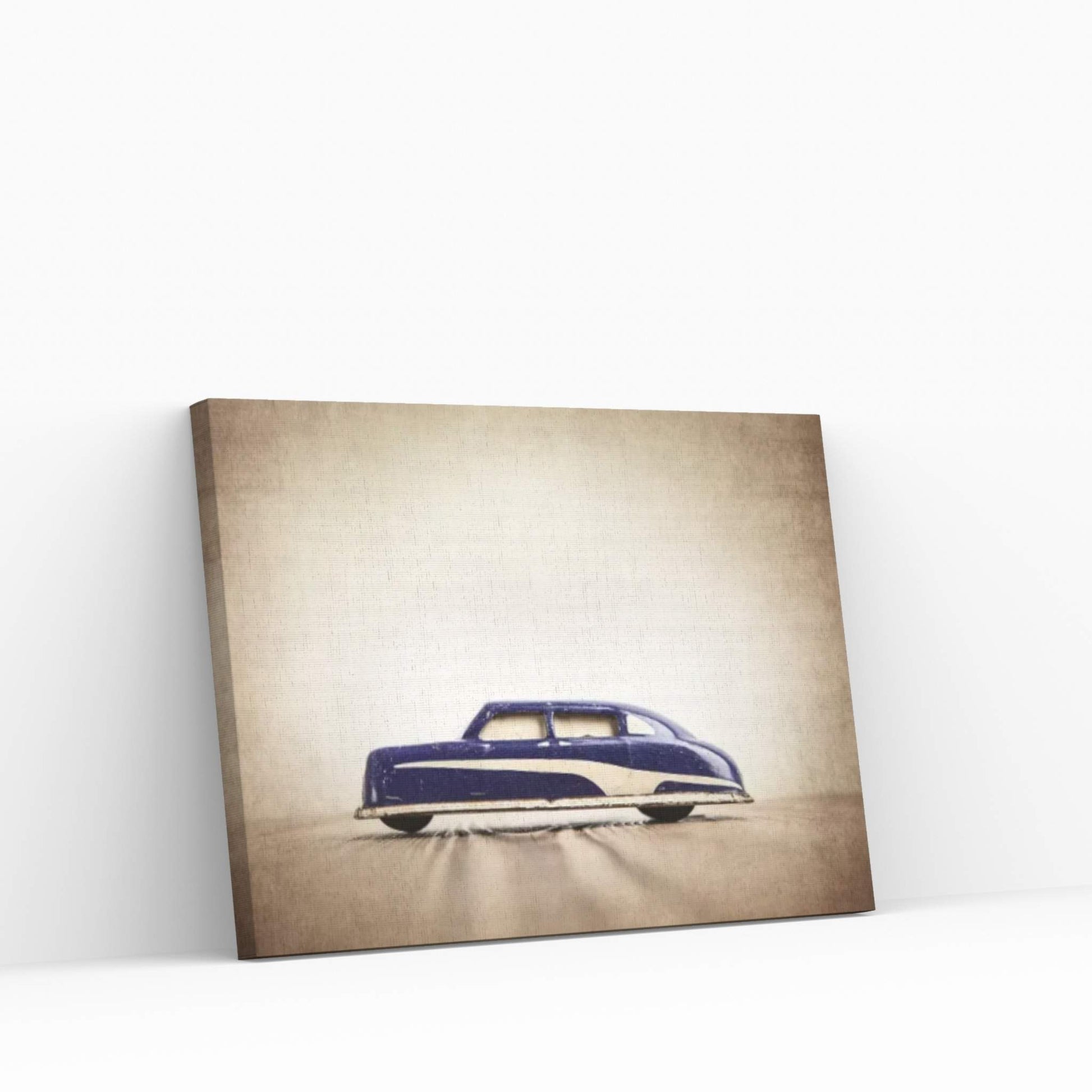 ARGO Purple And White Sedan Canvas Wall Art - Y Canvas