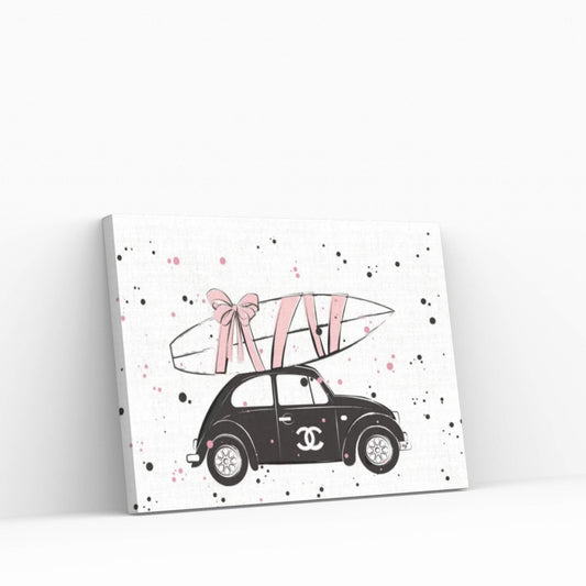 Chanel Car Canvas Wall Art - Y Canvas