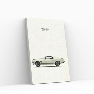 1969 Ford Mustang Boss 302 Canvas Wall Art - Y Canvas