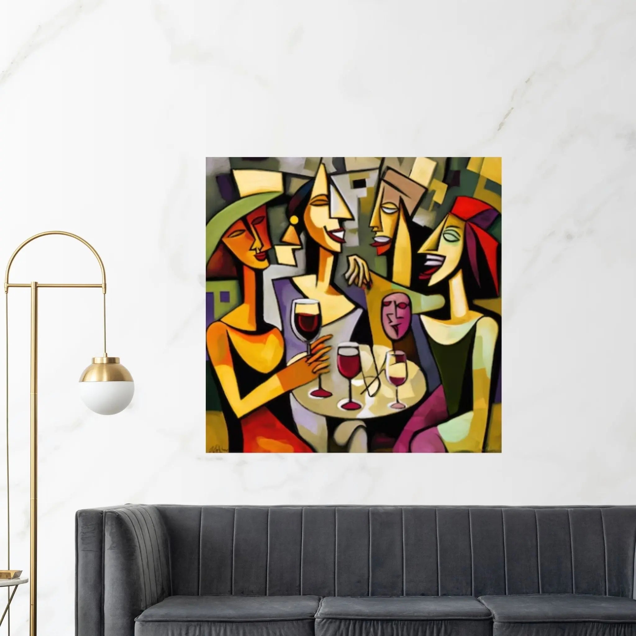 Picasso Style Printing Wall Art, Canvas Modern Wall Art - Y Canvas