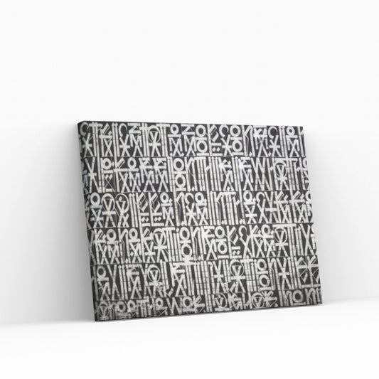 Abstract Retna Wall Art Graffiti, American Black & White Reproduction Painting Wall Art Poster - Y Canvas