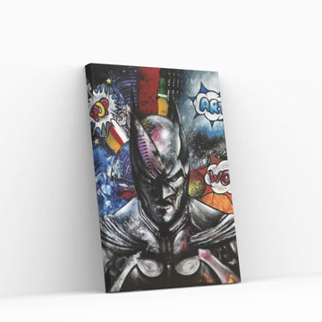 Painted Bat Canvas Wall Art - Y Canvas