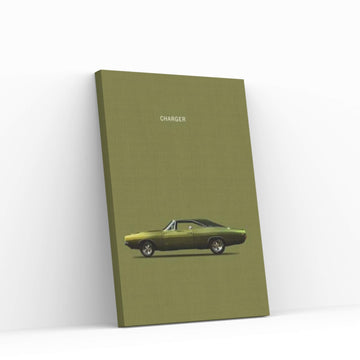 Dodge Charger Canvas Wall Art - Y Canvas