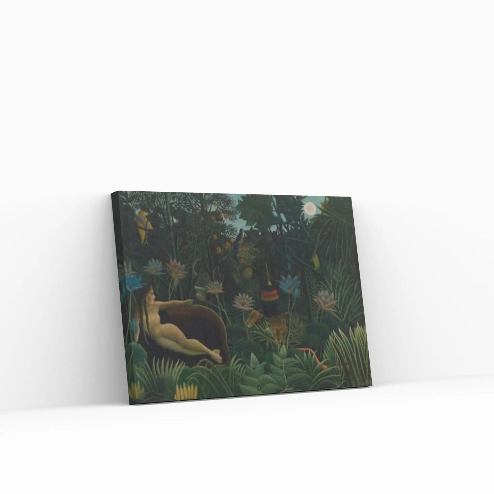 Henri Rousseau,The Equatorial Jungle Canvas Wall Art The Dream 1910 Henri Rousseau Canvas Wall Art - Y Canvas