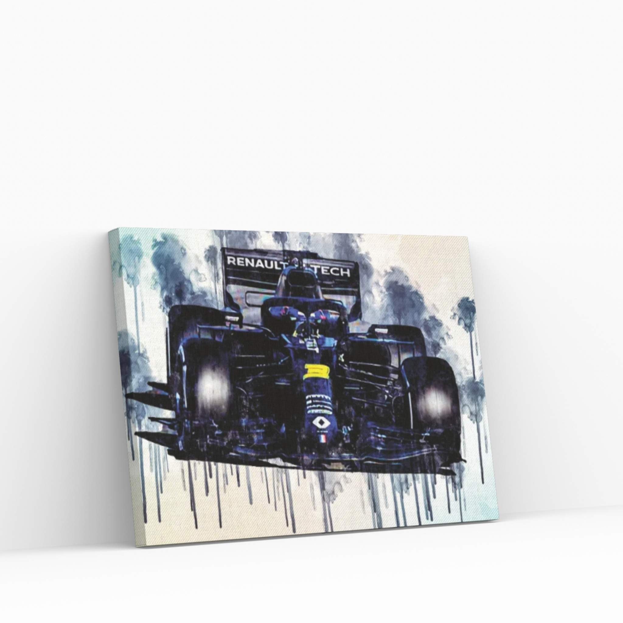 Daniel Ricciardo Renault Rs20 On Track Raceway 2020 F1 Cars Canvas Wall Art - Y Canvas