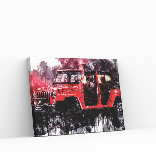 2017 Jeep Wrangler Red Rock Edition Canvas Wall Art - Y Canvas