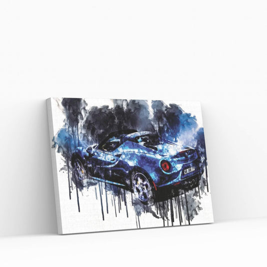 2018 Alfa Romeo 4C Spider Italia Canvas Wall Art - Y Canvas