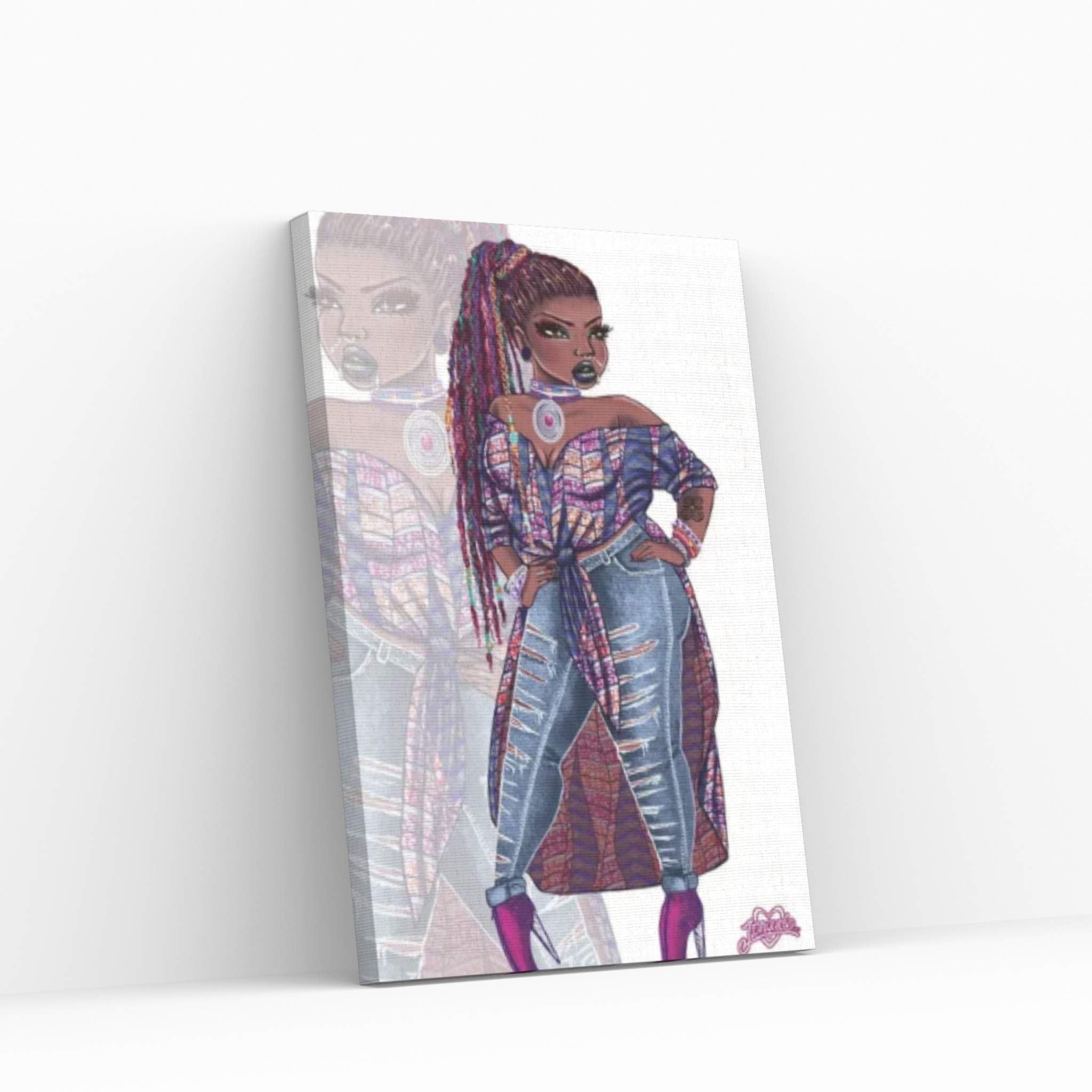 Wakanda Fashion II Canvas Wall Art - Y Canvas