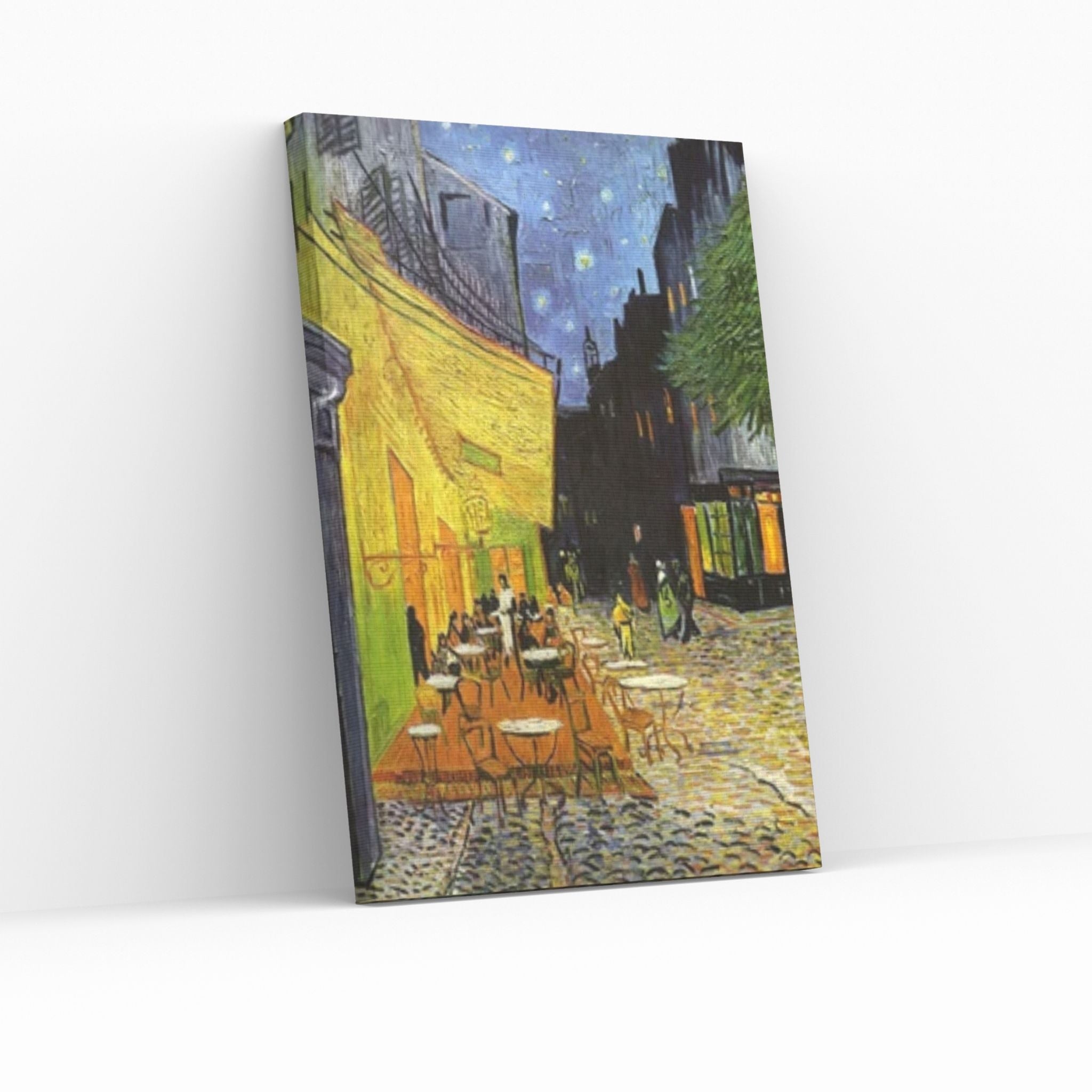 Cafe Terrace Night, Starry Sky Landscape Art Canvas Wall Art Print , Van Gogh Poster, Reproduction Art Canvas - Y Canvas